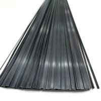 Barre plate en fibre de carbone pultrudée haute résistance, longueurs 500 mm et 1000 mm, épaisseurs 6/10 mm, pour cerfs-volants et avions RC