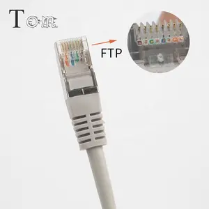 TOM-CD-5E-2 شبكة الكابل cat5e Ftp التصحيح الحبل كابل شبكة FTP CAT5e كابل التصحيح الحبل
