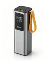 Batterie externe portable Li-Polymère haute capacité 30000mAh avec charge rapide 165W, double sortie USB-C et lampe torche LED, chargeur pour ordinateur portable