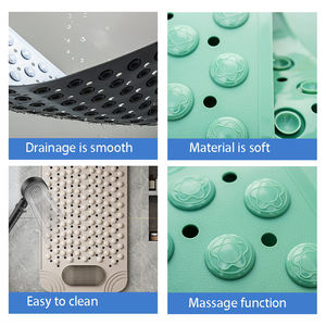 Massage Experience Anti Slip Bath Tub Mat Plastic Bathroom Floor Mat <strong>Cushioned</strong> and Comfortable Bath <strong>Shower</strong> Mat - Product Image 2