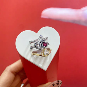 <span class=keywords><strong>Anello</strong></span> da donna impilabile in <span class=keywords><strong>Argento</strong></span> Sterling S925, design Stella Spezzata, <span class=keywords><strong>Onda</strong></span> Intrecciata e Fiocco, con tocco di alta gamma e di nicchia - Product Image 4