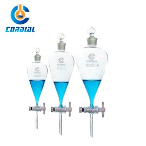 Funil de Separação de Vidro Borossilicato 3.3 CORDIAL com Válvula de Vidro ou PTFE para Extração em Laboratório - Product Image 2