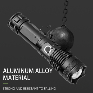 ไฟฉาย LED ความสว่างสูง พกพาสะดวก ชาร์จผ่าน USB ได้ พร้อมไฟฉายซูมได้ - Product Image 4