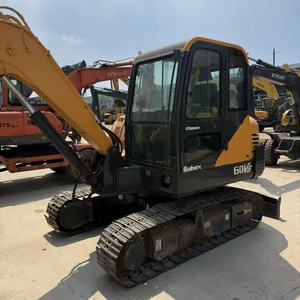Excavatrice sur chenilles Hyundai R60VS d'occasion, mini-pelle de 6 tonnes, moteur et pompe testés et inspectés pour les travaux de construction municipale et de jardinage - Product Image 1