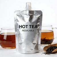 Pochette Doypack en aluminium avec bec verseur pour l'emballage de thé chaud et de boissons liquides, refermable