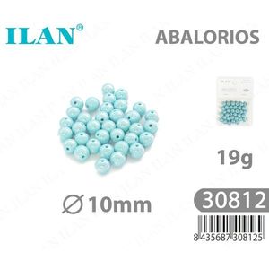 Perline Acriliche Ilan 10mm Azzurro Chiaro 19g - Product Image 1