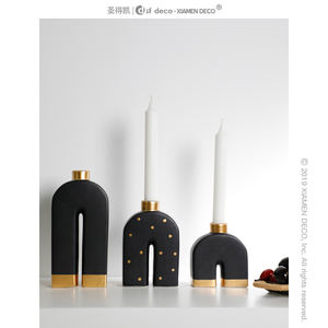 Bougeoir en céramique au design moderne, bougeoir, décoration intérieure de mariage, top des produits à domicile, <span class=keywords><strong>2022</strong></span> - Product Image 3