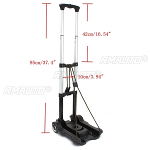 40kg Heavy Duty Foldable Hand <b>Sack</b> <b>Wheel</b> Trolley Folding <b>Truck</b> Barrow Cart Travel Luggage Shopping Cart Portable Home Use Car - Product Image 5