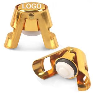 Metal Wine Stoppers Copper Gold Silver Sealing Bottle Stopper For Champagne Sparkling Red Wine Portable Design - Product Image 5