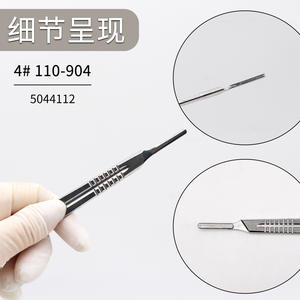 Mango de Bisturí Dental Star Chi Wei Rong, Mango de Bisturí Quirúrgico Manual de Acero Inoxidable Engrosado para Tamaño 3 y 4 - Product Image 3