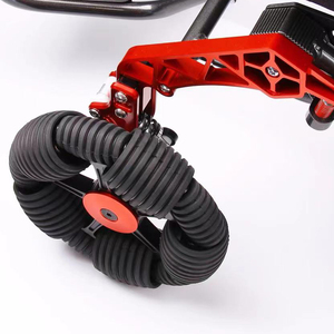 Roues à amortissement multidirectionnel avec pneus et fourche avant en alliage d'aluminium pour fauteuil roulant haut de gamme - Product Image 5