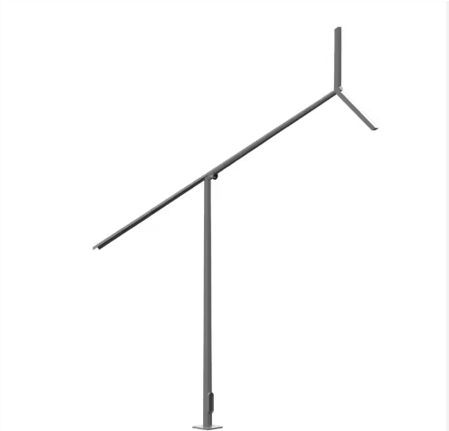 Factory Customizable 6m-10m Tapered Mid Hinged Folding Light Pole Hot Dip Galvanized Q235 Steel 10-Year Warranty
