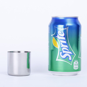 แก้วเบียร์สแตนเลสขนาดเล็ก เส้นผ่านศูนย์กลาง 45 มม. สูง 45 มม. ถ้วยสุราแบบพกพา ใช้กลางแจ้ง สไตล์เรียบง่าย - Product Image 2