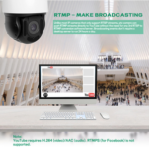 กล้อง IP 8MP 4K ซูม 25 เท่า พร้อมเซ็นเซอร์ CMOS มองเห็นในเวลากลางคืนได้ไกล 150 เมตร H.265 ติดตามอัตโนมัติ เสียงสองทาง PTZ จัดเก็บข้อมูลบนคลาวด์ - Product Image 1