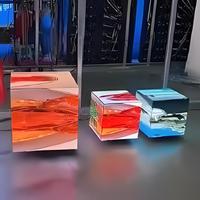 Écran LED publicitaire en cube haute définition P2.604 pour intérieur, luminosité 4000-4500 cd/m², garantie 5 ans, tailles personnalisables