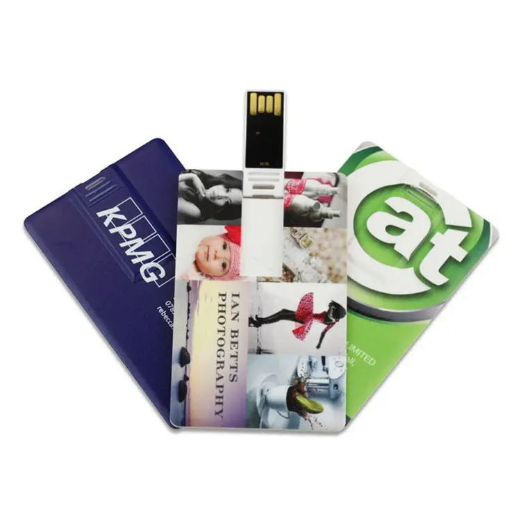 Kundendefiniertes Logo Promo-Karte 1 GB 2 GB 4 GB 8 GB 16 GB 32 GB 64 GB 128 GB Speicher U-Stick Pendrive Pen-Anticke USB-Flash-Antrieb schlanke Kreditkarte