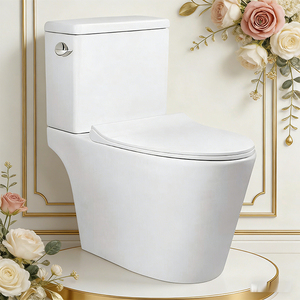 Excelente Inodoro de Pie con Descarga Lenta y Tapa, para Drenaje de Aguas Residuales de Tuberías Grandes, a un Precio Increíble - Product Image 1