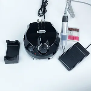 Draagbare Professionele Nagel Draaibank Machine 35000 Rpm Elektrische Nail Boor Lage Ruis Snijders & Nagelvijl Kit Voor Manicure & Pedicure