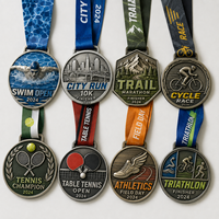 Trail Cycling Tennis Zinklegering Medaille Hard Emaille Op Maat Sportmedailles voor Buiten Toernooi Runner Atleet Prijs Fabrikant