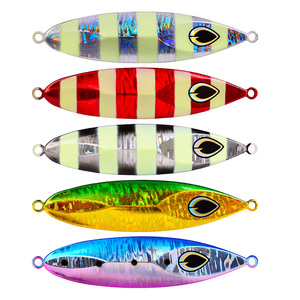 WEIHE Slow <strong>Jigging</strong> Fishing Lure Metal Jig 80g 100g 120g <strong>Casting</strong> Luminous Spoon Jack Artificial Bait Sea Fishing - Product Image 1