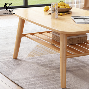 china wholesale best price customize <b>large</b> stock dropshipping tea table unique design living room furniture wood coffee table - Product Image 3