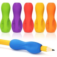 Agarraderas de Silicona para Lápices, para Ejercicios de Dedos de Niños y Mejora de la Postura, Juego de Soportes para Lápices