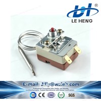 Détecteur de température à capillaire de type vis, fils de câble, support OEM personnalisé pour le contrôleur de thermostat de chaudière et de four