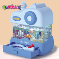 Jeu de pêche acousto-optique d'aquarium miniature, jouet de réservoir à poissons électrique