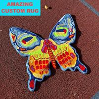 Bestseller: Lustige Handgeknüpfte Teppiche aus Acryl mit Hochflor, Cartoon-Design, Maßgefertigt und Gestanzt