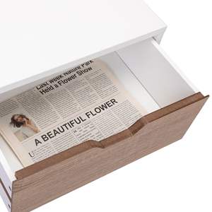 DB Solid <b>Wood</b> Nightstand <b>with</b> 2 <b>Drawers</b> Assembled <b>Bedside</b> <b>Tables</b> for Storage End or Side <b>Table</b> Furniture - Product Image 4