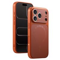Casing Ponsel Magnetik Warna Asli All Inclusive Berlapis Elektroplating Jendela Besar Casing Ponsel Berlapis Elektroplating untuk iPhone 17 Promax