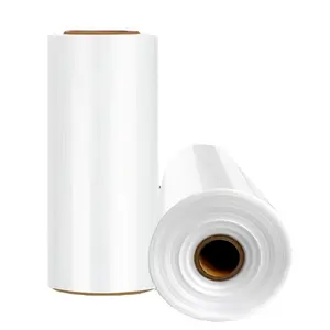 Küçülen sarma makinesi için yüksek mukavemetli PE shrink film rulo isı shrink film kutuları şişeler için