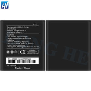Batterie de remplacement de haute qualité 3.7V 2000mAh 5222 pour <span class=keywords><strong>WIKO</strong></span> Rainbow Jam 4G Rainbow <span class=keywords><strong>Lite</strong></span> 4G - Product Image 3