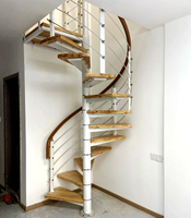 Code du bâtiment VIKO: Escalier en colimaçon intérieur et extérieur de style minimaliste à faible encombrement