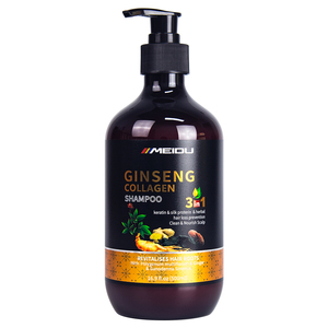 Muestra gratis cuidado del cabello fabricante queratina crecimiento del cabello mejor al por mayor Ginseng colágeno champú para el cabello en Stock - Product Image 5