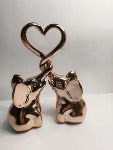 Resin Crafts Electroplated Elephant Home Decoration