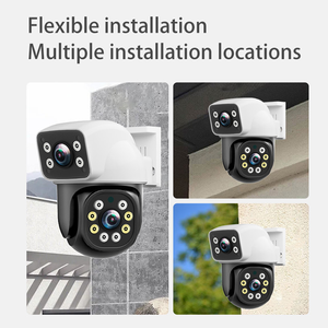 4MP 4k ống kính kép âm thanh và ánh sáng báo động 10m tầm nhìn ban đêm WIFI PTZ ngoài trời an ninh CCTV <span class=keywords><strong>IP</strong></span> <span class=keywords><strong>Camera</strong></span> 24 giờ ghi âm - Product Image 5
