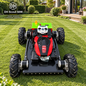 Tagliaerba a Benzina Telecomandato Zero-Turn 550mm 4WD con Motore da 350W 196/224CC e Funzione Mulching per Fila di Alberi da Frutto - Product Image 2