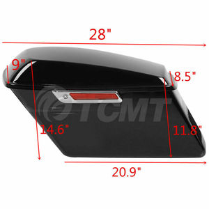 Xinmatuo cứng saddlebags yên Túi W/chuyển đổi khung cho Harley Softail Fatboy <span class=keywords><strong>flst</strong></span> xf111525 + 100 - Product Image 6