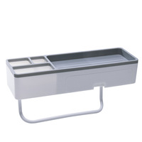 Nouveaux supports de rangement pour salle de bain, étagères murales, porte-shampoing, porte-serviettes adhésif