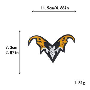 Grosir Halloween Patch bordir atau topi besi pada Patch hantu Halloween labu Patch bordir untuk dekorasi pakaian - Product Image 5