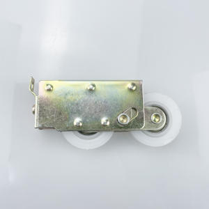 Roue de rouleau en <span class=keywords><strong>nylon</strong></span> transparente blanche galvanisée réglable de fer pour la porte coulissante en aluminium au Kenya Ghana - Product Image 2