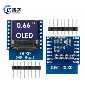 Módulo de Pantalla OLED de 0.66 Pulgadas 64x48 con Interfaz I2C para D1 Mini - Product Image 2