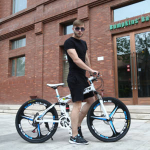 2024 amortiguador 21 velocidades disco rompe bicicleta plegable marco rojo 16 pulgadas aleación de aluminio menos que <span class=keywords><strong>Minivelo</strong></span> bicicleta plegable - Product Image 4