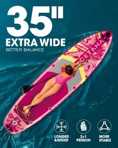 Tabla de Paddle Surf Inflable de Venta Directa de Fábrica, 11'6'*35'*6', Tabla de Paddle Surf Personalizada con Tecnología Drop Stitch para Deportes Acuáticos - Product Image 5