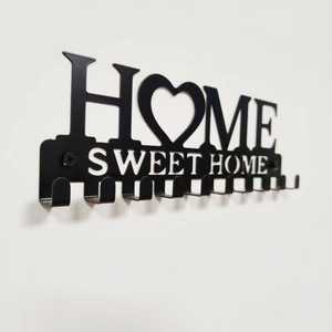 Metal Iron <strong>HOME</strong> Entryway Hallway Office <strong>Decorative</strong> <strong>Hook</strong> <strong>Home</strong> <strong>Key</strong> Storage Hanger Holder Kitchen Creative Storage Row <strong>Hook</strong> - Product Image 5