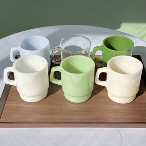 Tazas de Té de Vidrio de Fábrica Madou, Vasos de Vino Resistentes al Calor al por Mayor, Estilo Coreano, <span class=keywords><strong>Taza</strong></span> de Vidrio Transparente Tipo Jade con Asa - Product Image 6