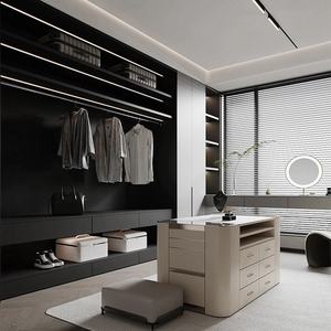 <span class=keywords><strong>Dressing</strong></span> ouvert contemporain autoportant <span class=keywords><strong>avec</strong></span> portes en MDF pour <span class=keywords><strong>chambre</strong></span> à coucher et villa - Product Image 1