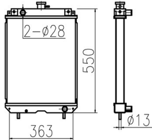 Scambiatori di Calore a Piastre JSY ad Alta Efficienza di Raffreddamento KOMA*TSU per Escavatori PC130-7 PC160-7, Radiatore per Olio di Trasmissione - Product Image 3