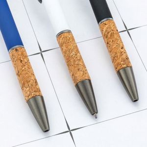 Wholesale Custom Logo 1.0Mm Wood-Grain Ballpoint Multi-Color Retractable Aluminum Bar <b>Pens</b> With Touchscreen Functionality - Product Image 3